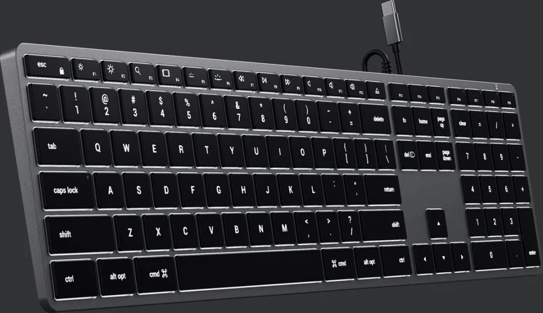 Satechi Slim W3 ST-UCSW3M USB-C Toetsenbord - Grijs