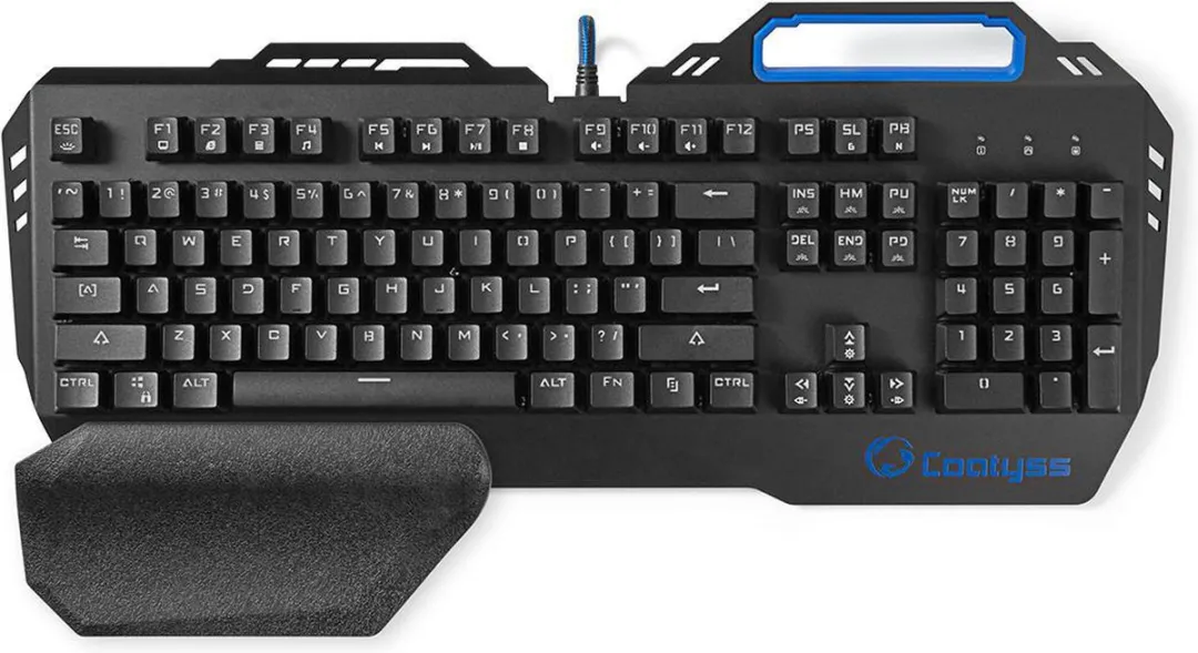 Nedis GKBD400BKUS Bedraad Gaming Toetsenbord - Mechanisch - RGB - US Internationaal - Zwart - afbeelding 6 van 6