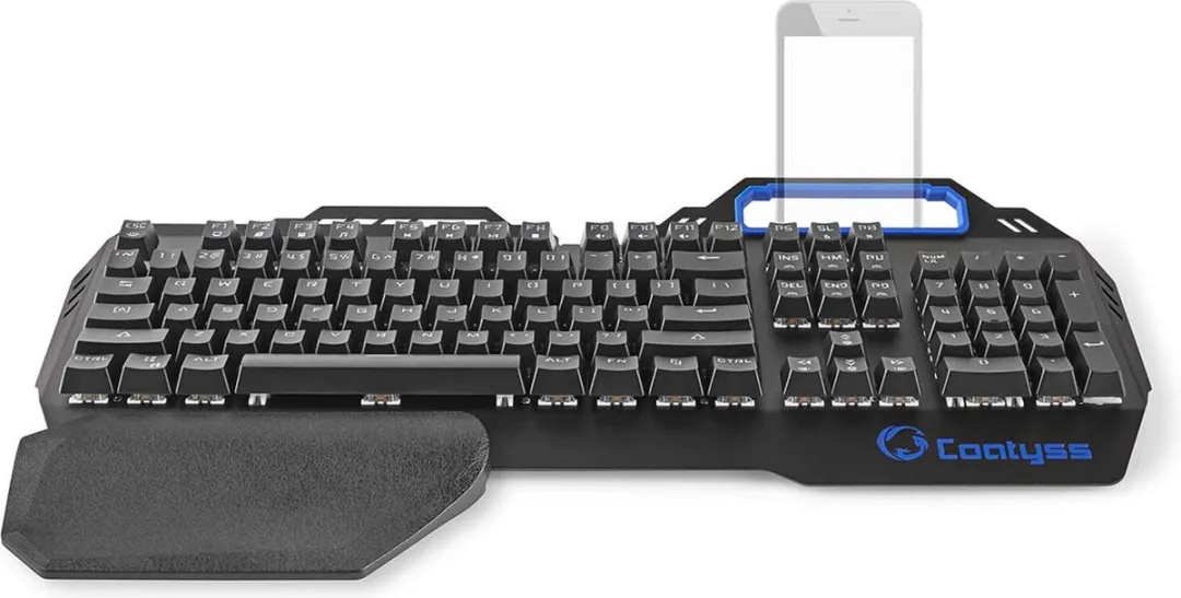 Nedis GKBD400BKUS Bedraad Gaming Toetsenbord - Mechanisch - RGB - US Internationaal - Zwart
