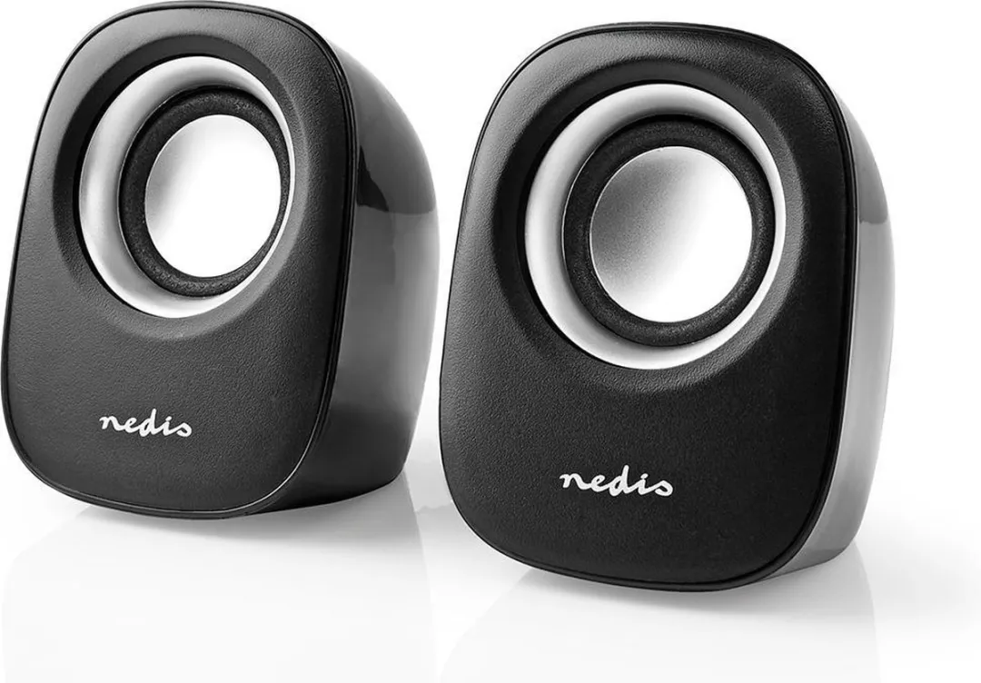 Nedis CSPR10020BK PC-Speaker 2.0 - 12W - Zwart