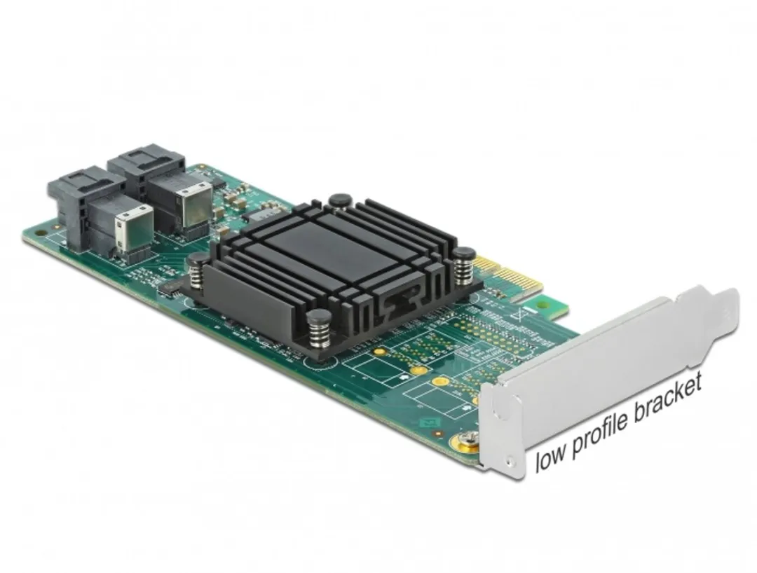 Delock PCIe x8 Kaart 2x NVMe SFF-8643 - Low Profile