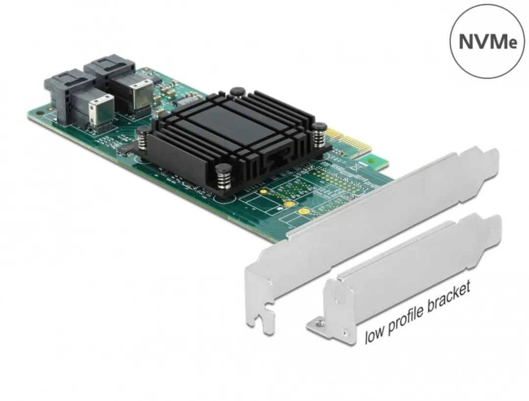 Delock PCIe x8 Kaart 2x NVMe SFF-8643