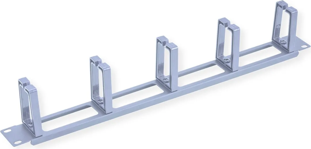 Value 19" Frontpaneel - 5 Kabelogen Grijs - afbeelding 3 van 5