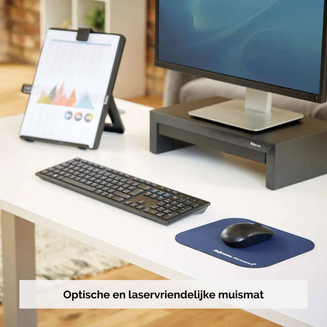 Fellowes Microban Muismat 5933805 - Antibacterieel - Blauw