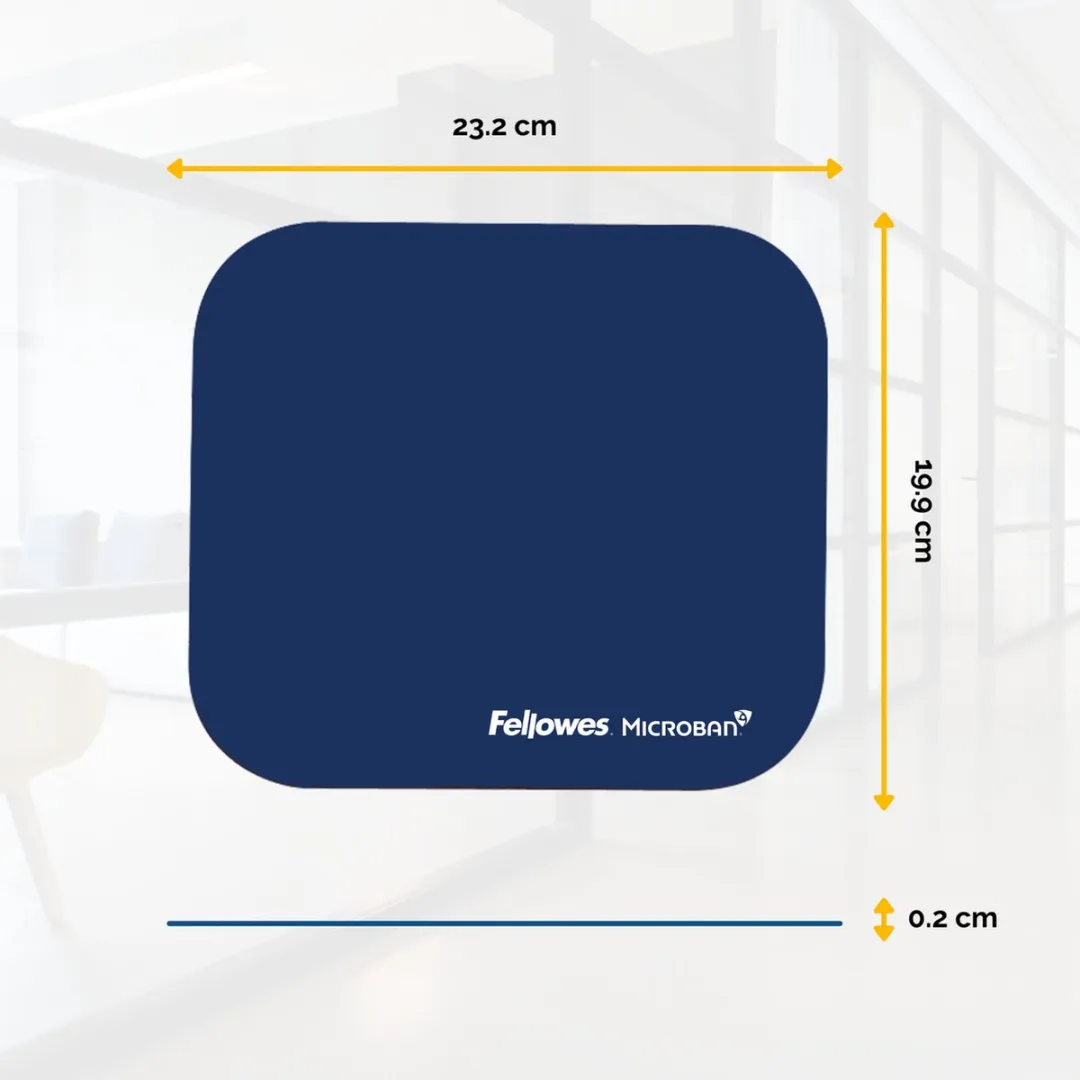 Fellowes Microban Muismat 5933805 - Antibacterieel - Blauw