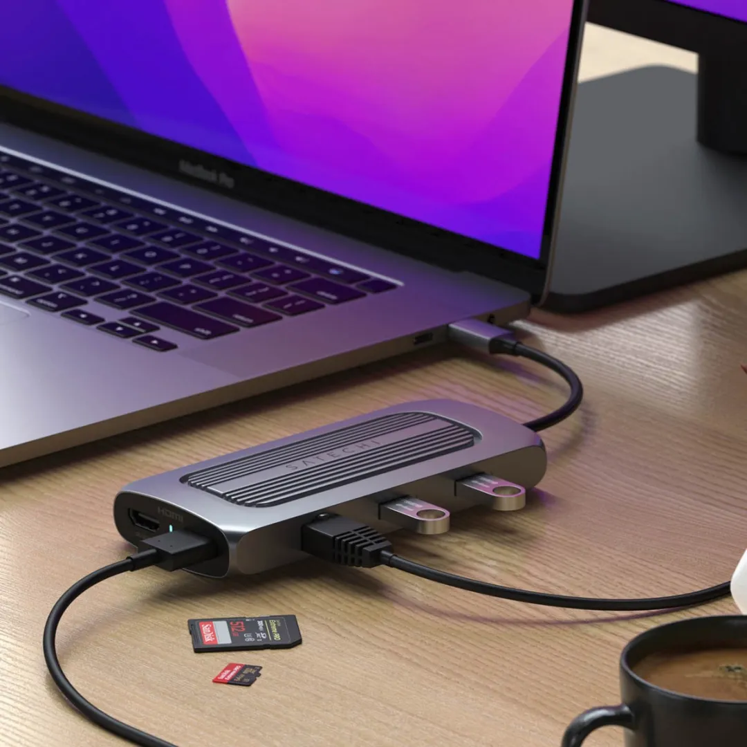 Satechi USB-C Multiport MX Adapter - Grijs