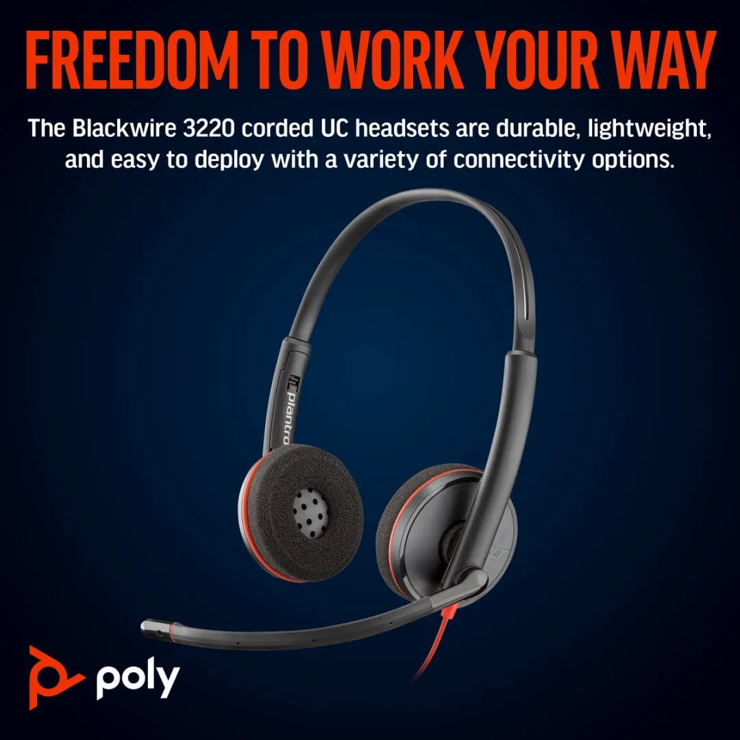 Poly Blackwire 3220 USB-C Headset
