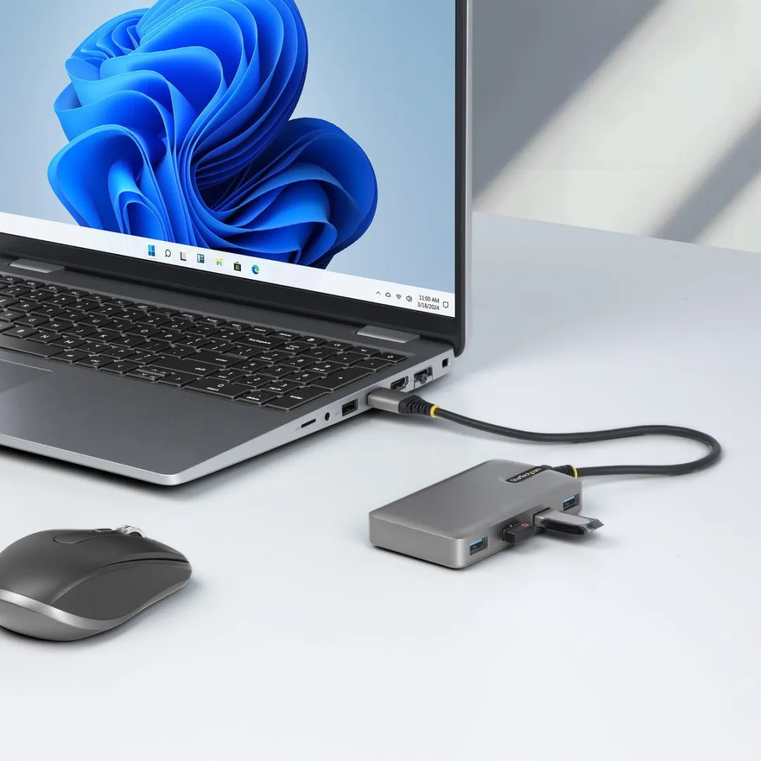 Startech 5G4AC-USB-A-HUB USB Hub 5Gbps - Grijs - afbeelding 2 van 4