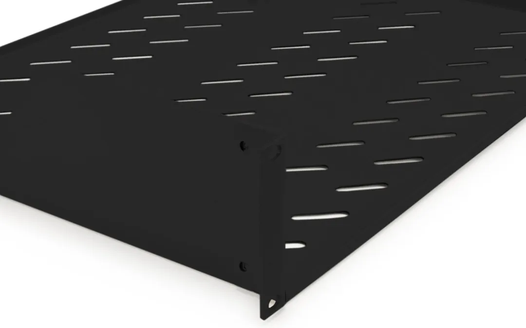 Digitus DN-19 TRAY-2-SW Apparaatbodem 19" - 2 HE - Zwart