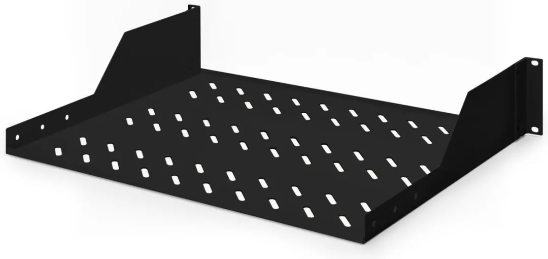 Digitus DN-19 TRAY-2-SW Apparaatbodem 19" - 2 HE - Zwart