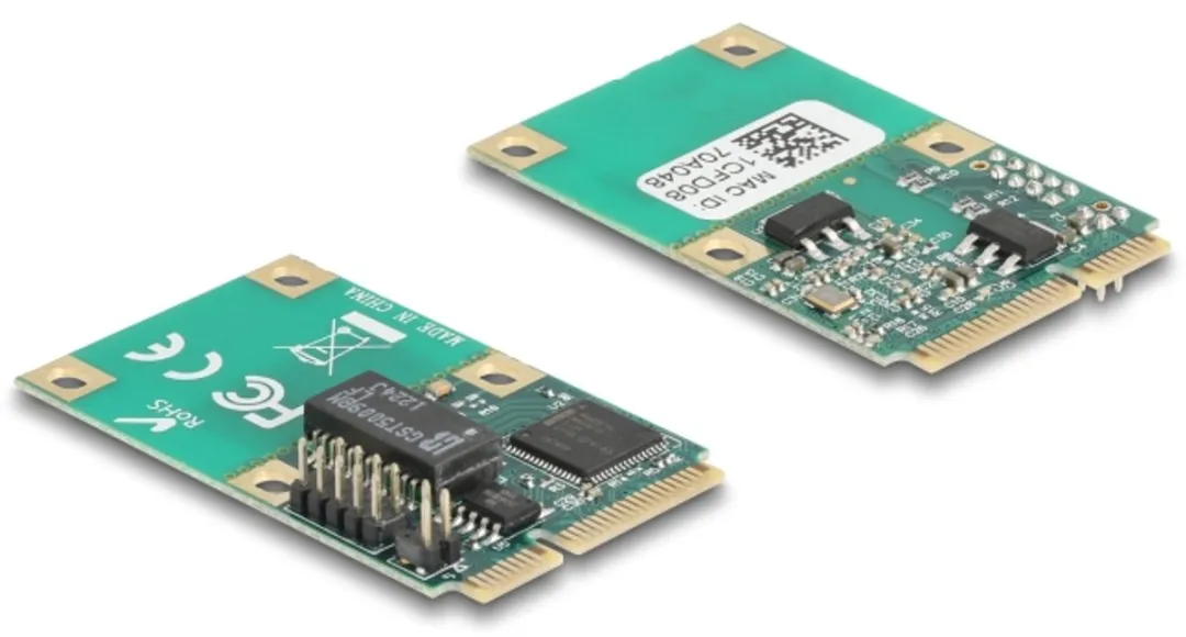 Delock Mini PCIe I/O 1x RJ45 Gigabit LAN - 95268