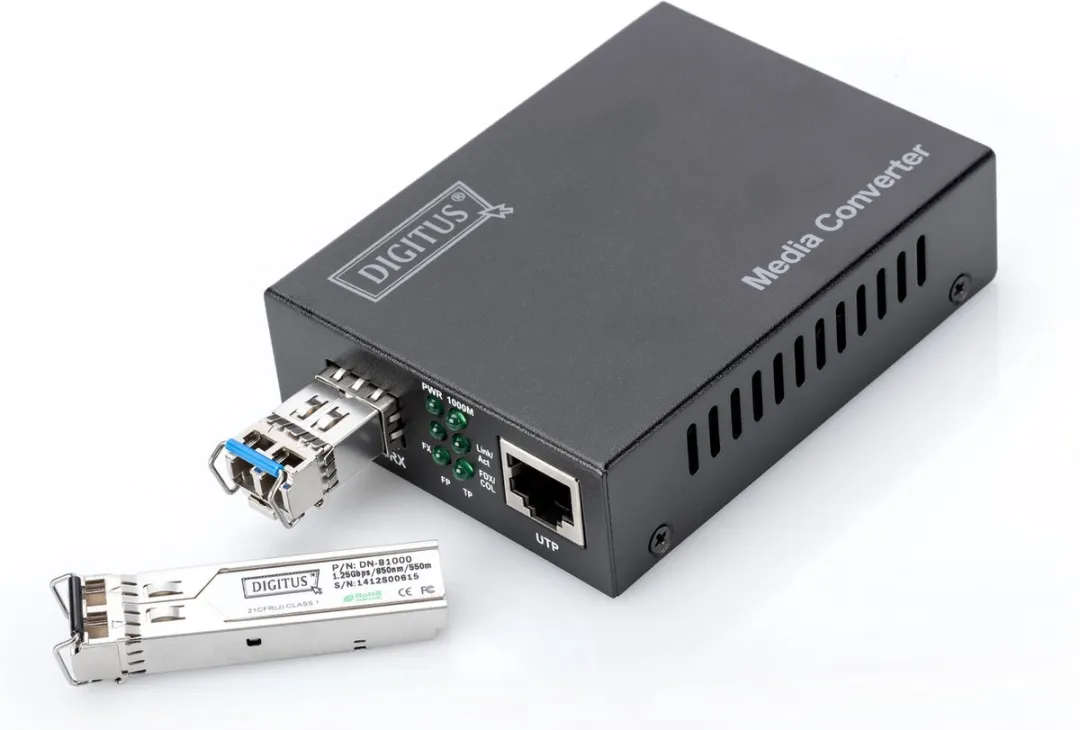 Digitus DN-82211 Netwerk Media Converter 10Gbps - Zwart