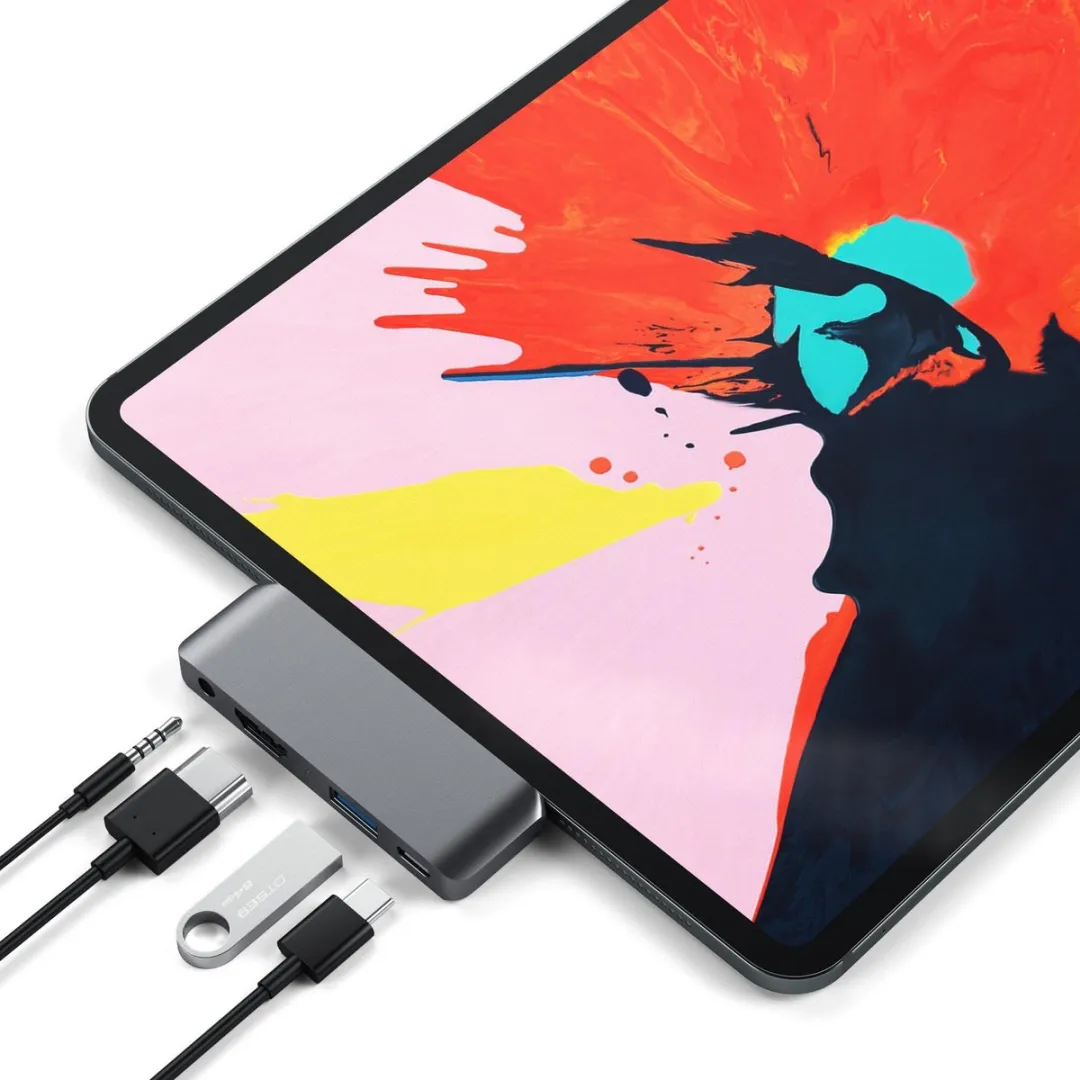 Satechi TYPE-C Mobile Pro Hub ST-TCMPHM - Space Gray - afbeelding 5 van 6