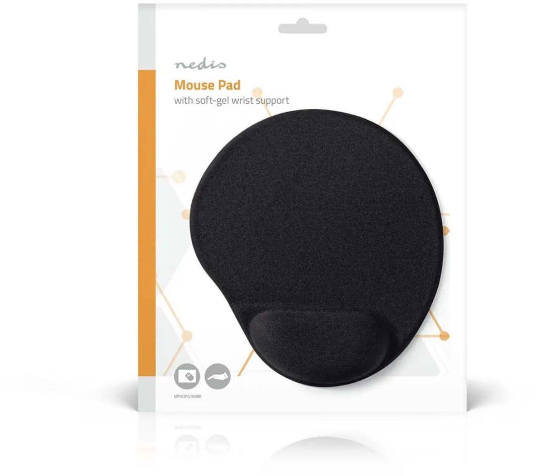 Nedis Muismat MPADFG100BK - 215mm - Zwart