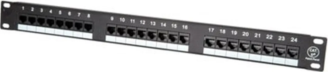 Value Cat. 5e Patchpaneel 24 Poorten 26990349 - Zwart
