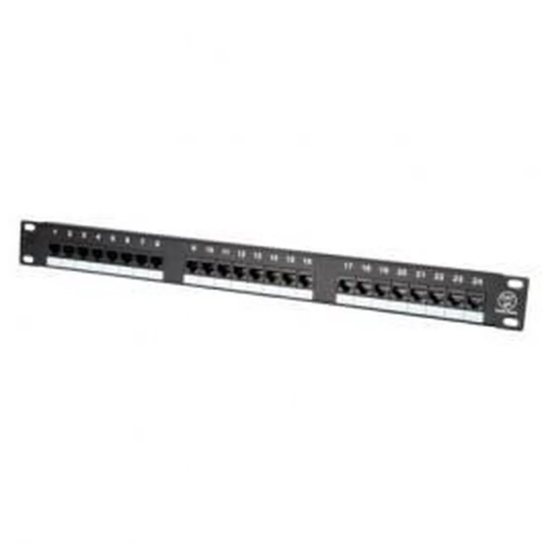 Value Cat. 5e Patchpaneel 24 Poorten 26990349 - Zwart