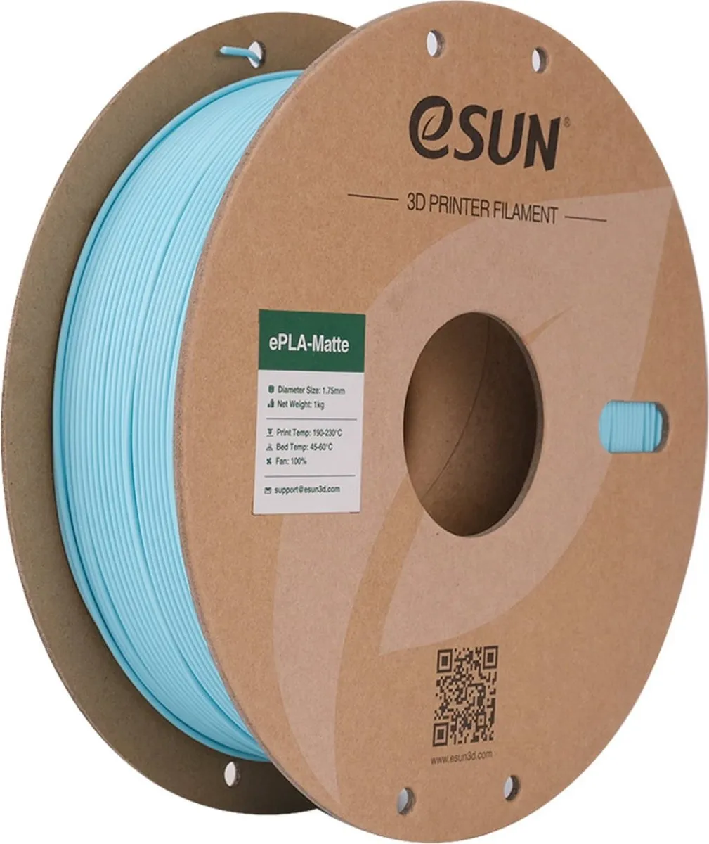 ESUN ePLA-Matte Light Blue 1.75mm 3D Printerfilament 1kg