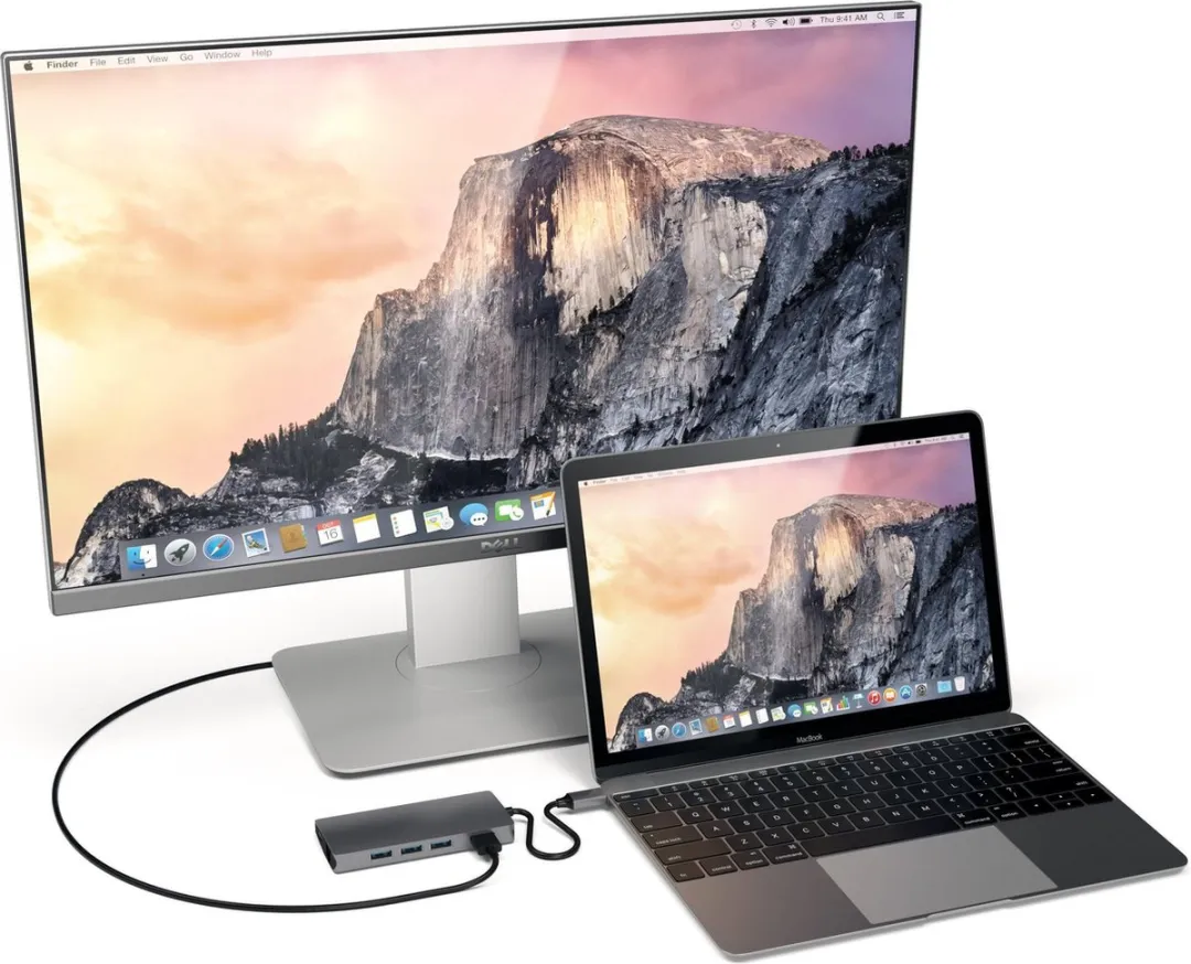 Satechi TYPE-C Multi-Port Adapter ST-TCMA2M - 3x USB - Grijs