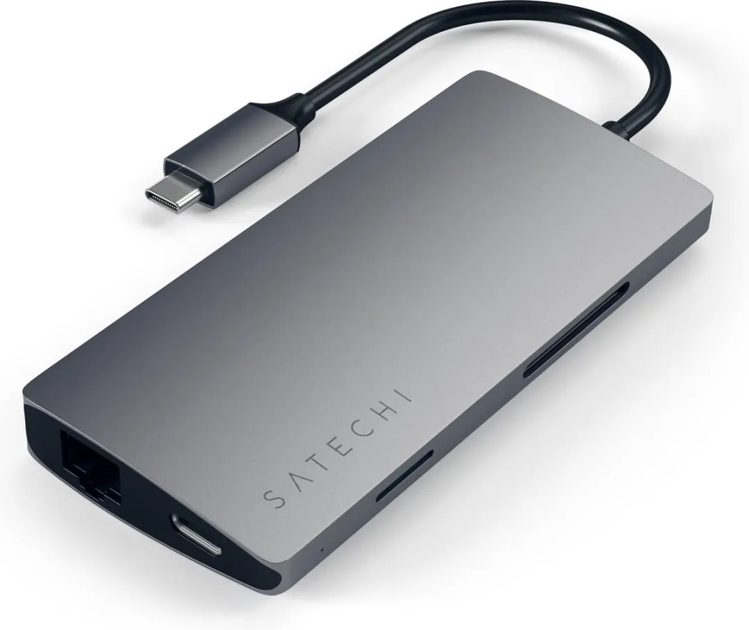 Satechi TYPE-C Multi-Port Adapter ST-TCMA2M - 3x USB - Grijs - afbeelding 6 van 6