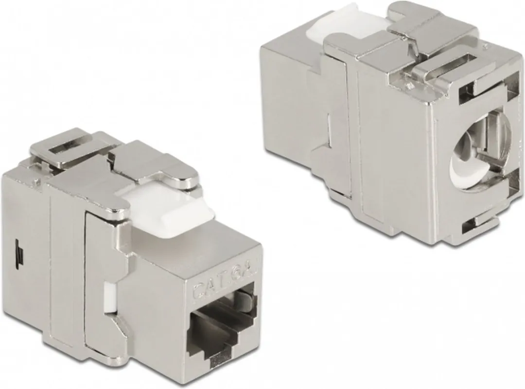 Delock Keystone Module RJ45 CAT6A 180°
