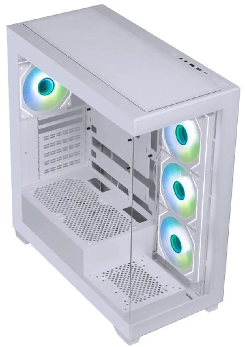 BitFenix Ceto Premium Edition White - ARGB Gehard Glas USB 3.1 Mid Tower BPAB White 850W 80+ Bronze ATX Gaming Behuizing (Fishtank White 4A-RGB)
