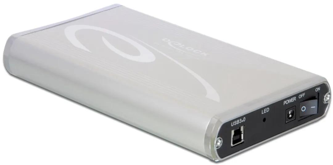 Delock 42478 Externe Behuizing 3.5" SATA HDD - USB 3.0 - Grijs