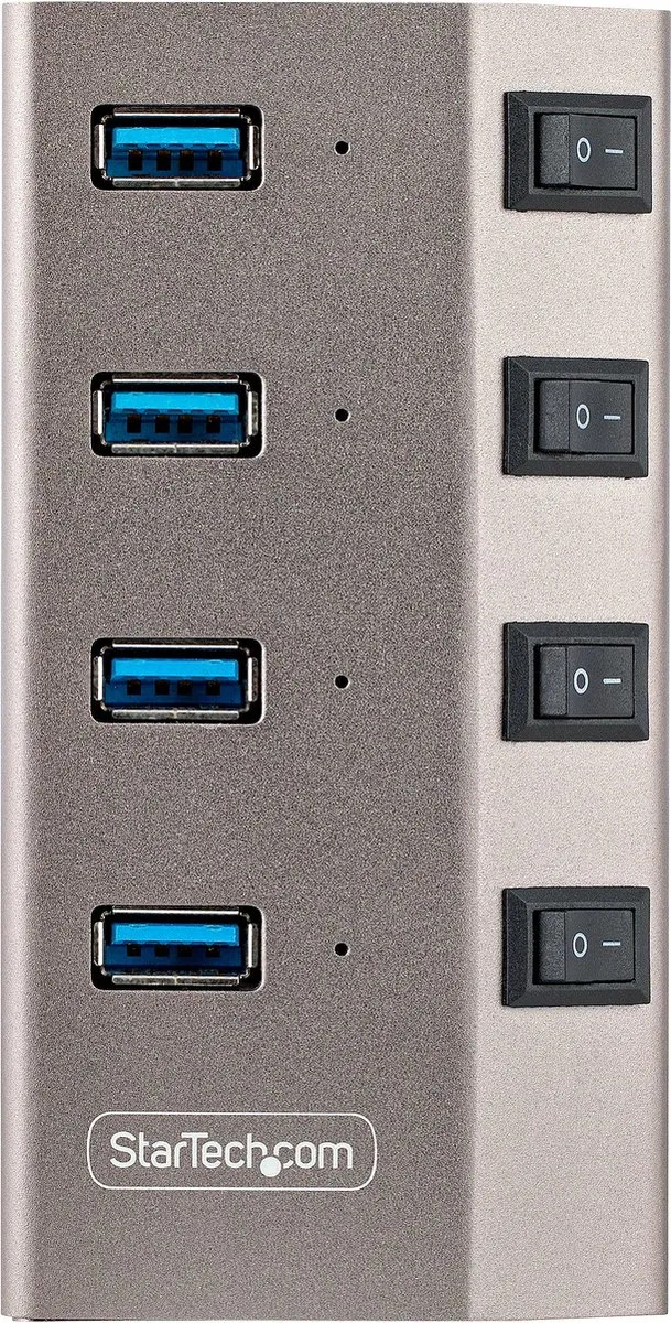 Startech 5G4AIBS-USB-HUB-EU USB Hub - Grijs - afbeelding 6 van 6