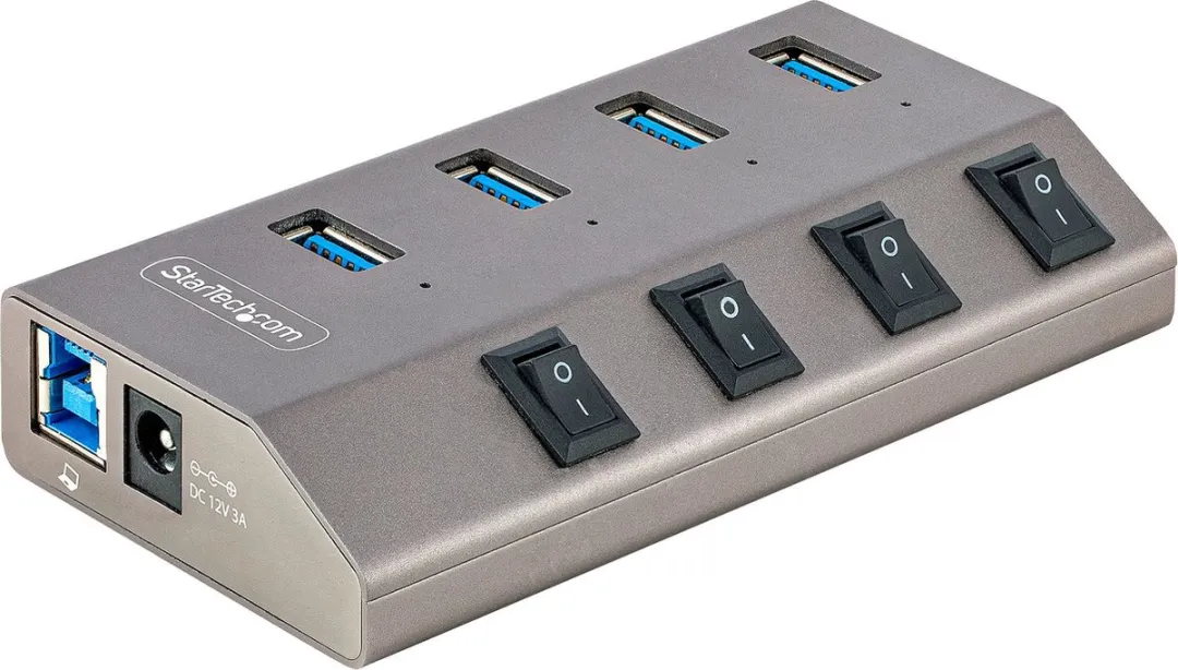 Startech 5G4AIBS-USB-HUB-EU USB Hub - Grijs