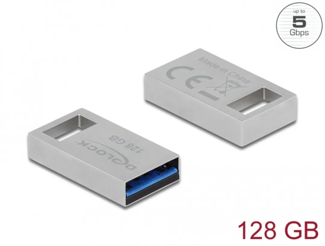 Delock USB 54072 Flashdrive 128GB - Zilver