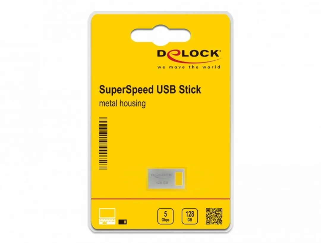 Delock USB 54072 Flashdrive 128GB - Zilver