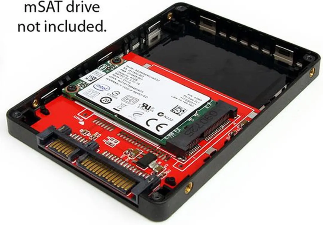 Startech SAT2MSAT25 SATA Adapter - 2.5"/7mm - Zwart