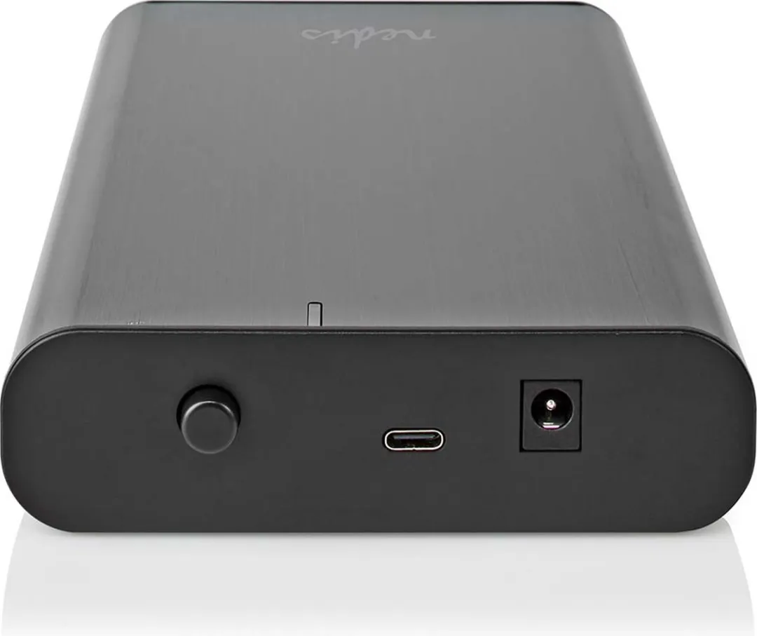 Nedis Hardeschijfbehuizing - 3.5 " - USB 3.1 Gen1 - USB Type-A / USB Type-C - Notebook / PC - Aluminium