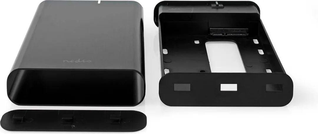Nedis Hardeschijfbehuizing - 3.5 " - USB 3.1 Gen1 - USB Type-A / USB Type-C - Notebook / PC - Aluminium