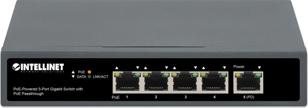 Intellinet 561808 PoE Gigabit Switch 5 Poorten - 65W - afbeelding 6 van 6