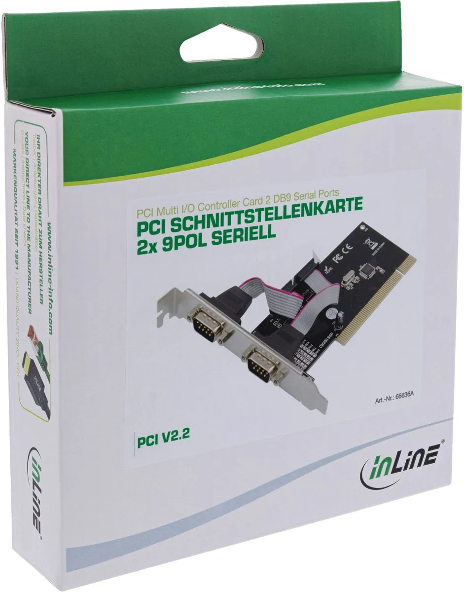 InLine 66636A Interfacekaart PCI - 2x 9-pins Serieel