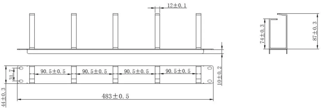 Value 19" Frontpaneel Type G - Zwart