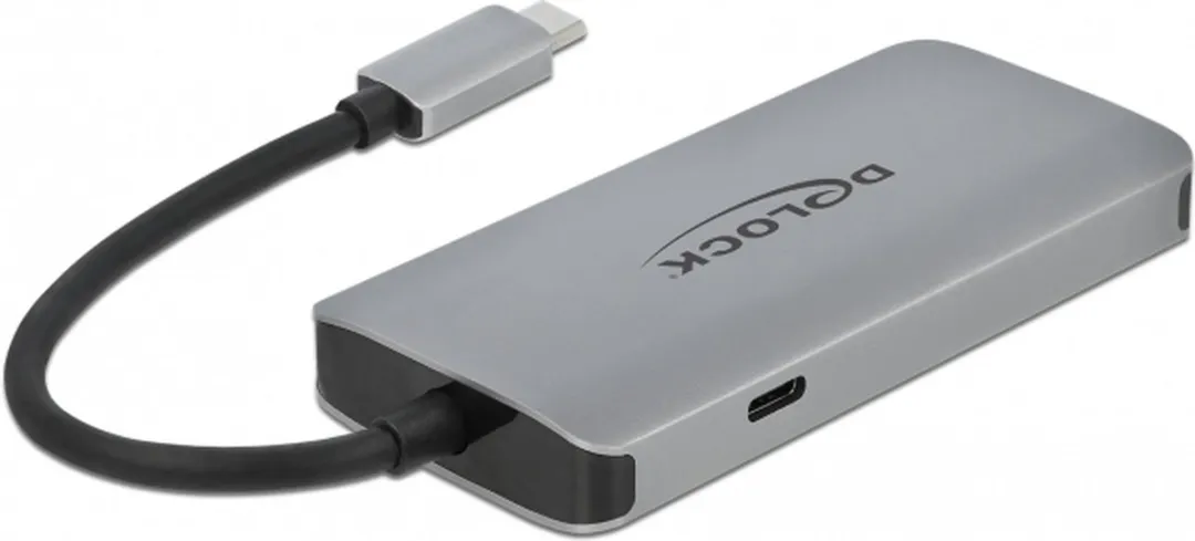 Delock 63252 USB 3.2 Hub 4 Poorten - Grijs - afbeelding 4 van 5