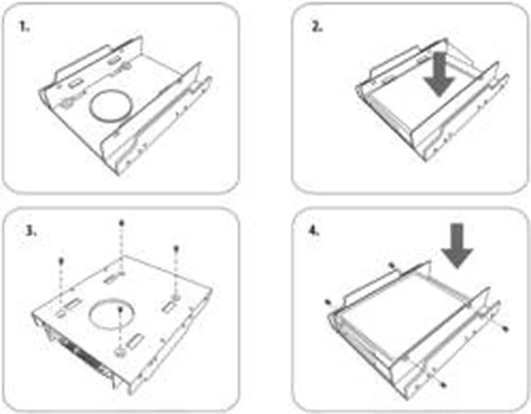 Renkforce HDA-252P Inbouwframe 2.5 inch - 12 Stuks