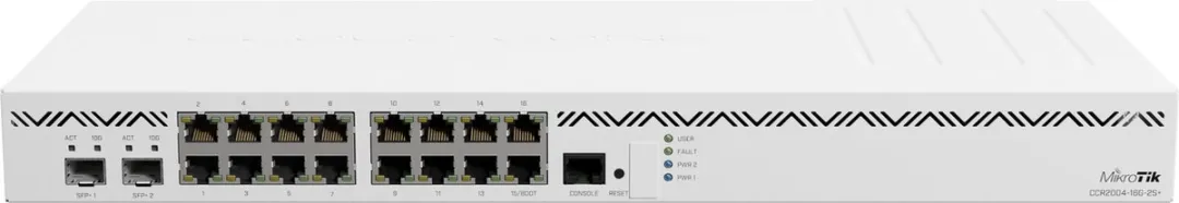 Mikrotik CCR2004-16G-2S+ Router - 16x Gigabit Ethernet