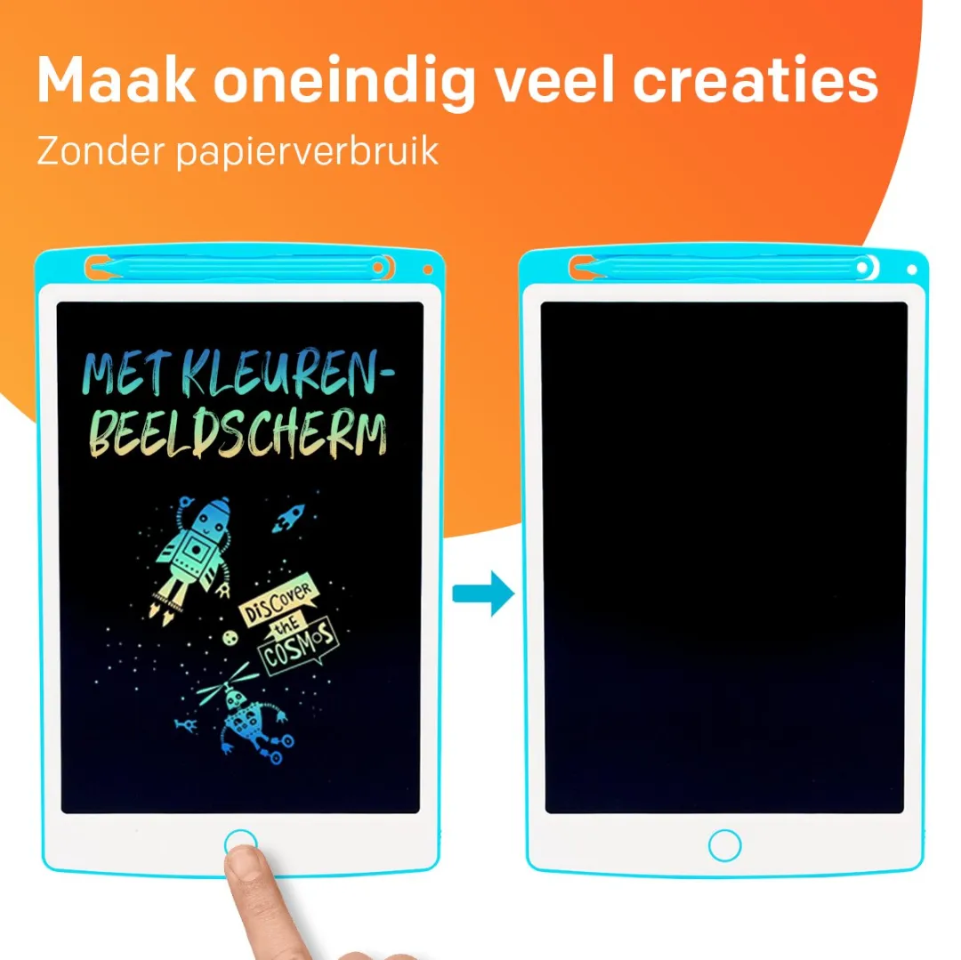 LCD Tekentablet Kinderen "Blauw" 10 inch - Speelgoed 4 jaar - Kinderspeelgoed 3 jaar - Cadeautjes - Cadeau - Kado - Educatief Speelgoed Jongens & Meisjes - Sinterklaas cadeau - Teken Ipad - Kinderspeelgoed 5 Jaar - 7 Jaar - 4 jaar - 8 jaar - Jongens