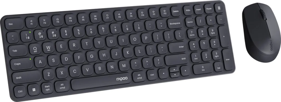 Rapoo 9310M Bluetooth Toetsenbord + Muis Set - Zwart