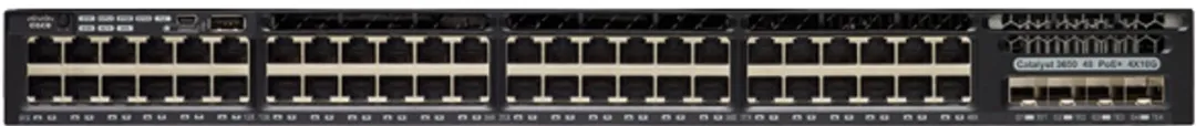 Cisco Catalyst WS-C3650-48FD-E Switch - 48x PoE 176Gbps - Zwart - afbeelding 2 van 2