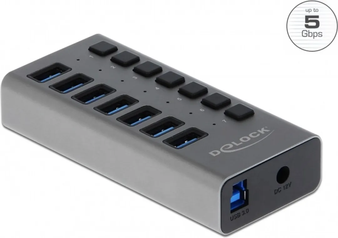 Delock USB Hub 7 Poorten 63669