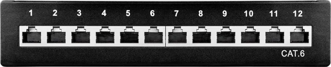 Renkforce RF-4456725 Netwerkpatchbox CAT 6 - 12 Poorten - 1 HE