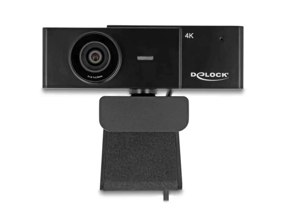 Delock 96400 Webcam 4K - Zwart