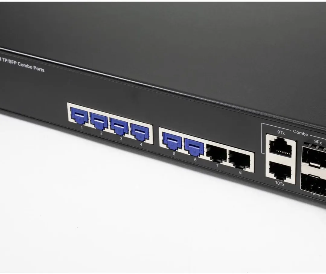 Renkforce RJ45 LAN-poortslot Set - 10 Stuks - Zilver-blauw