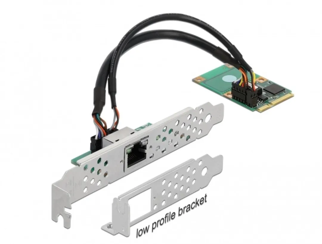 Delock Mini PCIe I/O 1x RJ45 Gigabit LAN