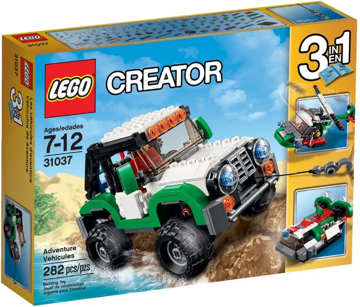 LEGO Creator Avontuurlijke Voertuigen 31037 - 282 Stukken - Wit/ Groen