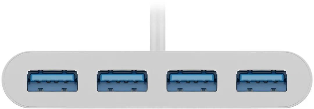 Goobay USB-C Hub 4 Poorten 66274 - Wit