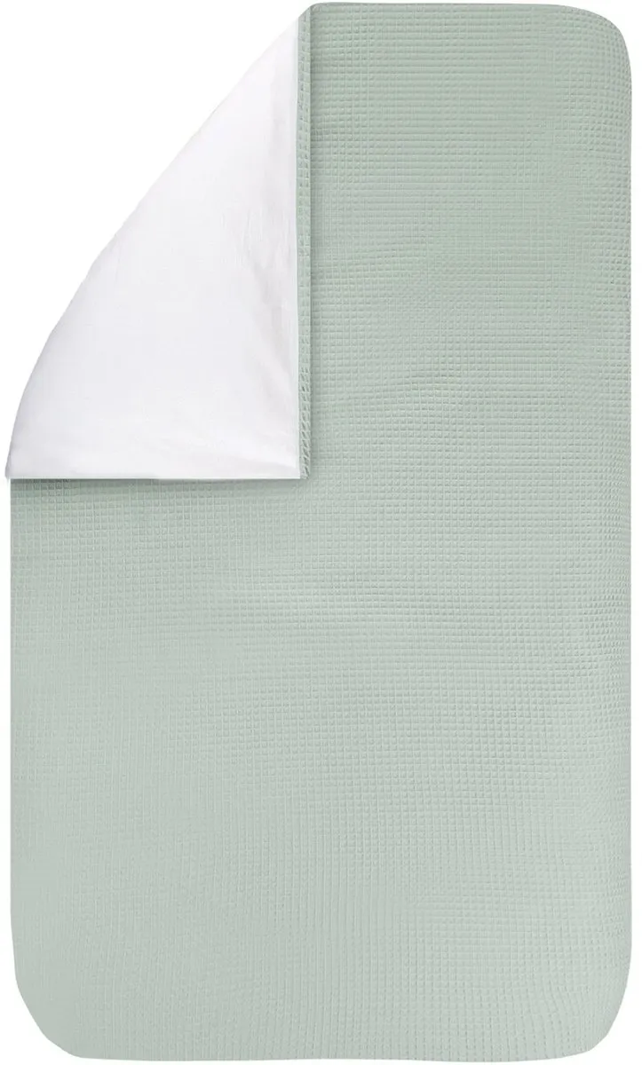 BINK Bedding Dekbedovertrek Wafel Olijf 80x60cm